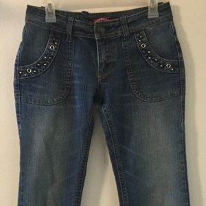 Flare Leg 4 Pocket Jeans by Union Bay Mid Rise